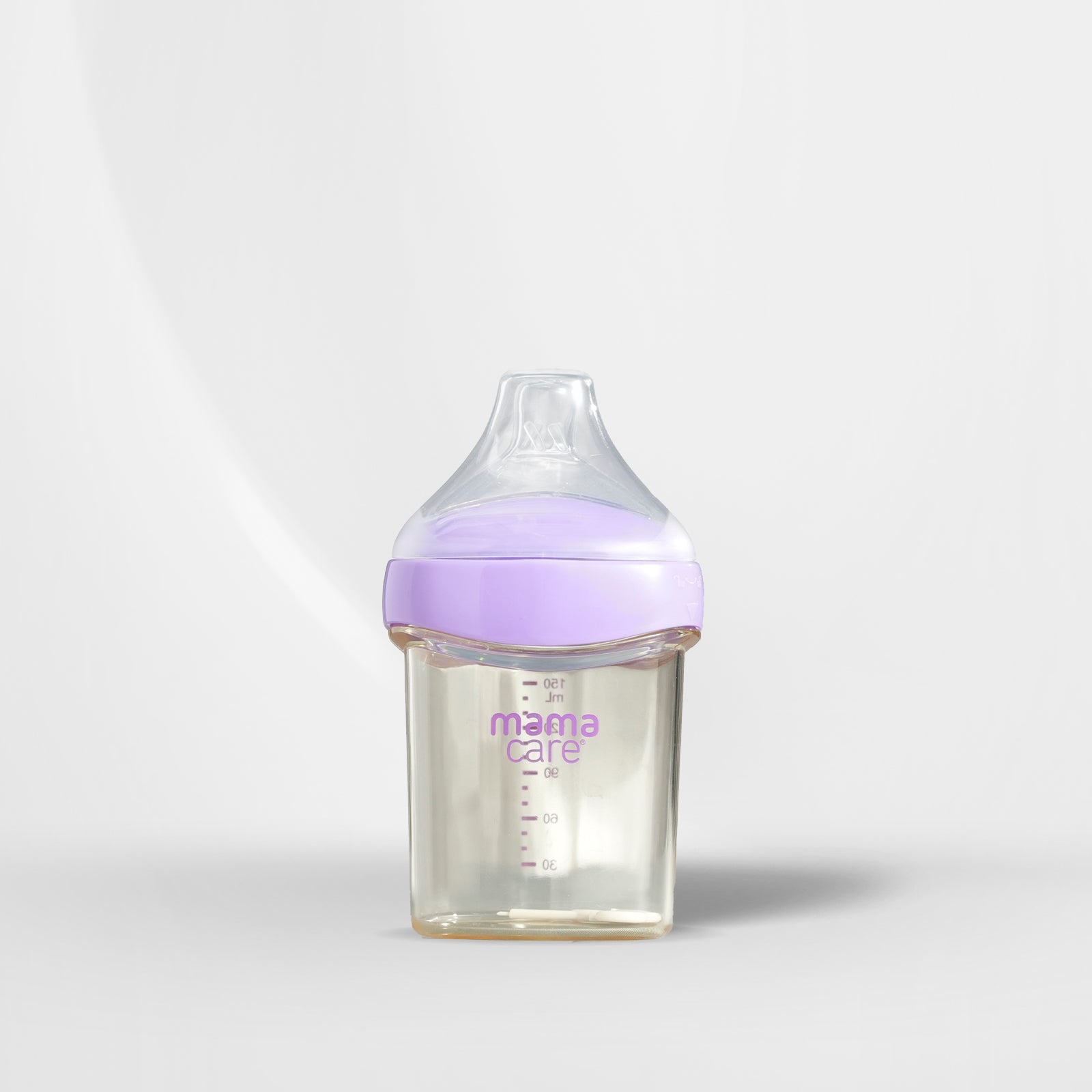Mamacare PPSU baby feeding bottle — anti-colic, twist-lock design, amber color, BPA free